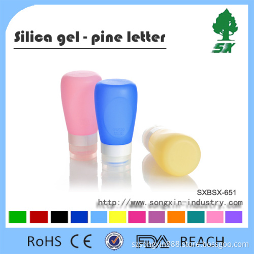 85ml Tube Silicone Travel Bottle Set For Shampoo Different Color